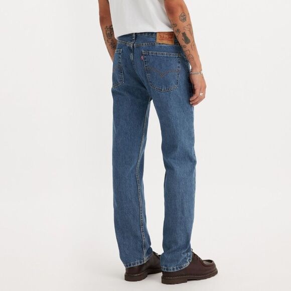 Levi's Men's 505 Straight Leg Blue Jeans Size 40x30 Regular Fit Medium Wash - Picture 16 of 16